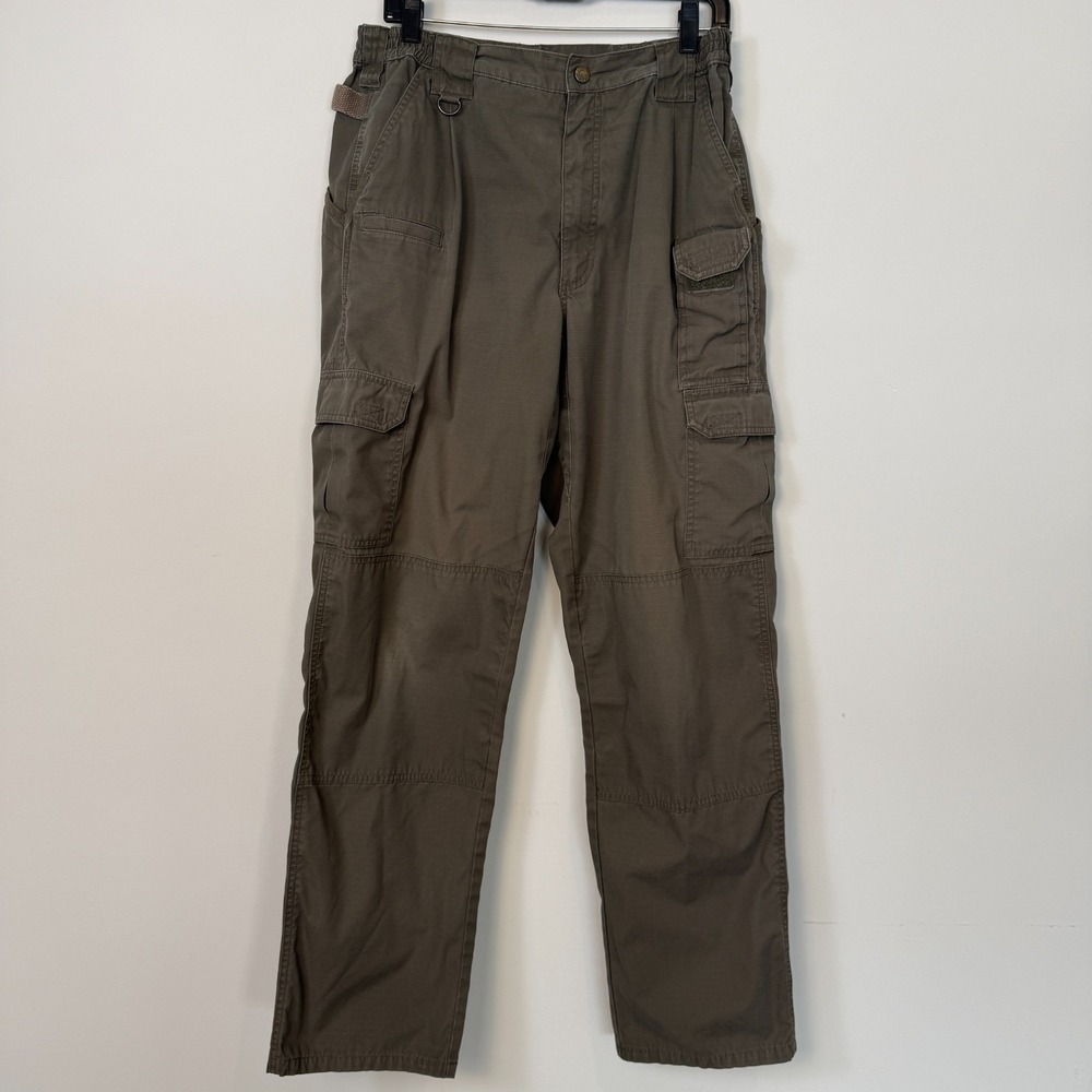 5.11 Tactical Ripstop Cargo Pants Mens 30x33 Green Outdoors Camping Hiking
